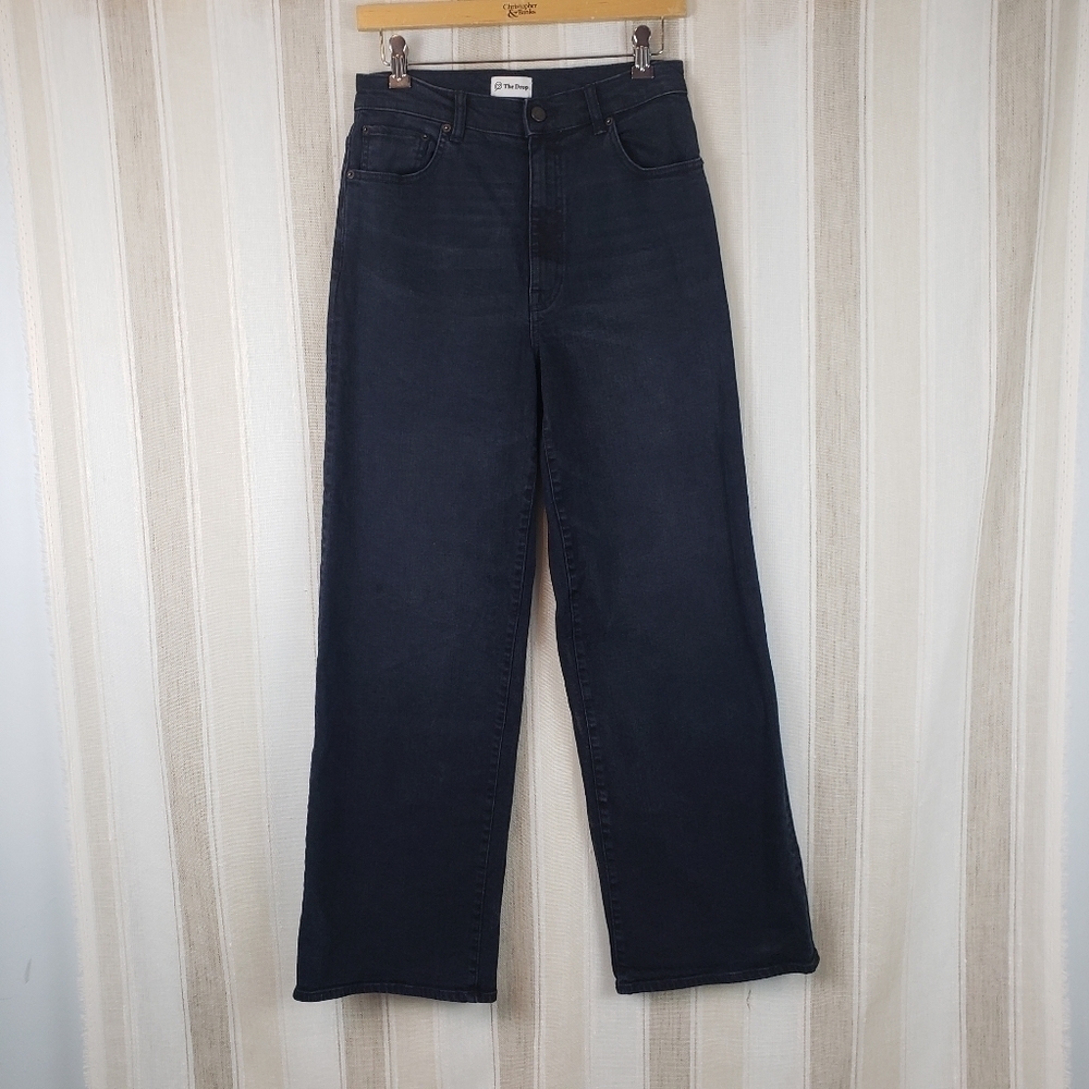 Wide Leg High Waisted Jeans Blue Size‎ 28